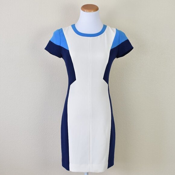 Club Monaco Colorblock Dress 0 - Picture 1 of 7